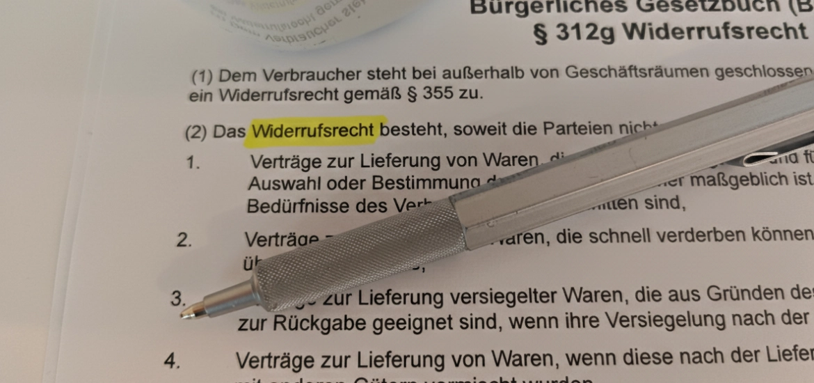 Urteile zum Widerruf und Wertersatz bei Treppenlift Verträgen (Stand 10/2025)